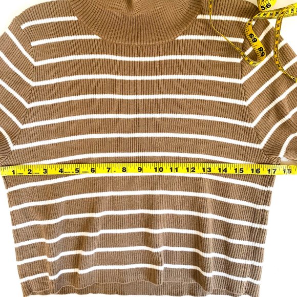 NWOT callahan lucy turtleneck top short sleeves L - Picture 5 of 5